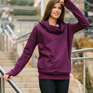 Zyia Active Oh So Soft Plum Hoodie